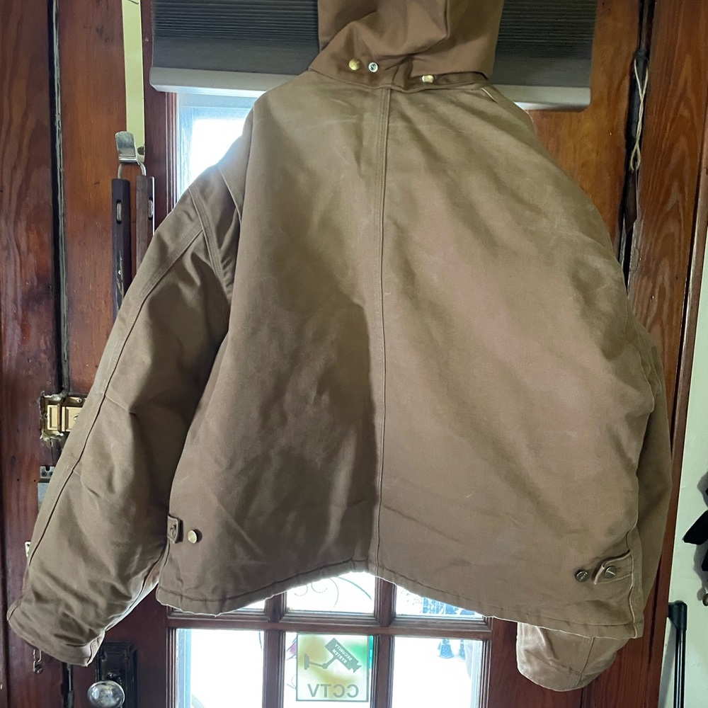 Carrhart XXL Black lined with blizzard hood xtra warm like new paid 179$